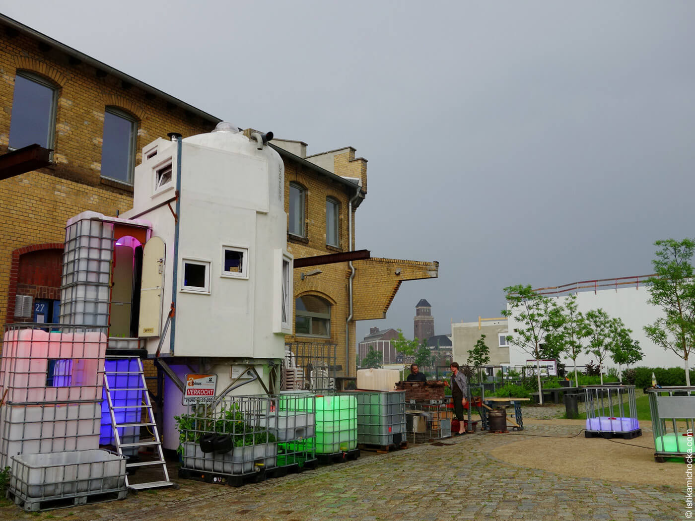 Zur Wohnung umgebautes Silo von Refunc in Berlin-Moabit