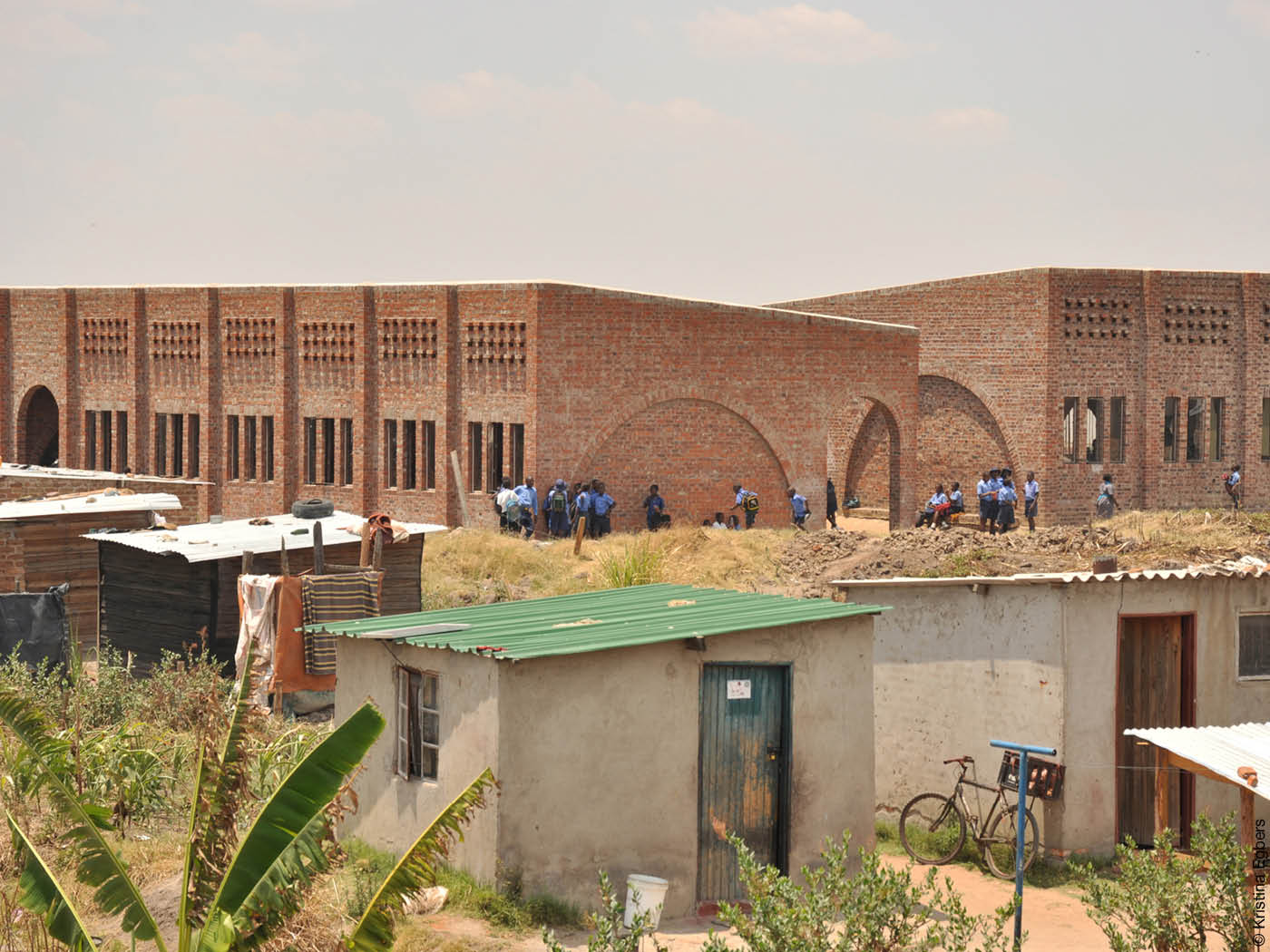 Schule aus Backstein in Simbabwe