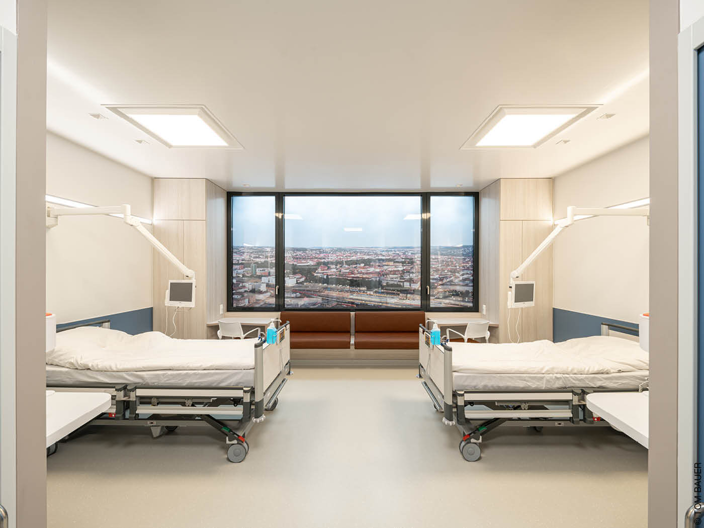 Zweibettzimmer in einem Krankenhaus