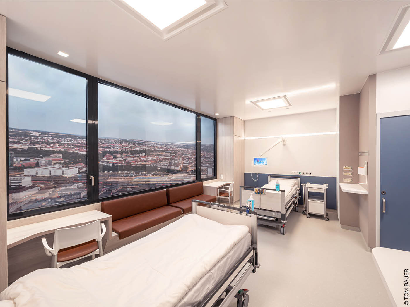 Zweibettzimmer in einem Krankenhaus