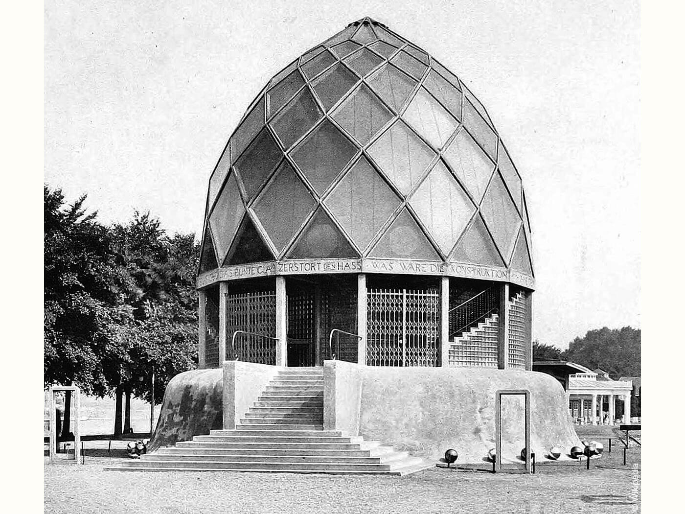 Bruno-Taut-Pavillon, Geometrie des Glashauses von 1914