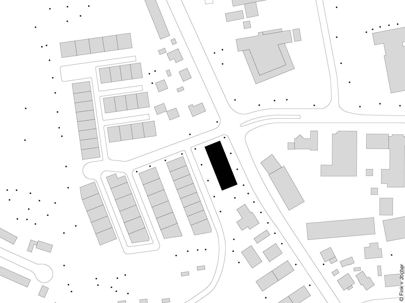 Lageplan Wohnungsbau von Fink+Jo­cher