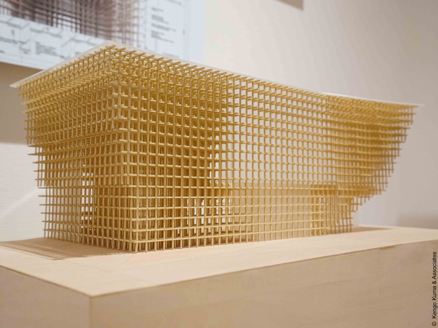 Architekturmodell aus Holz von Kengo Kuma