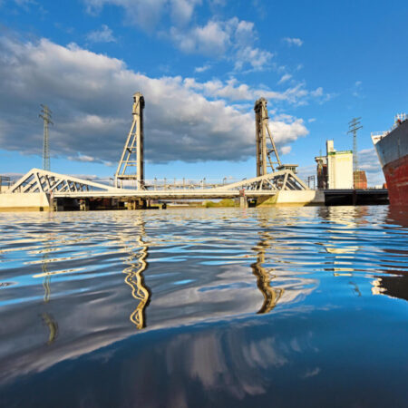 Retheklappbrücke in Hamburg von Michael Borowski, Ingenieurbüro Grassl