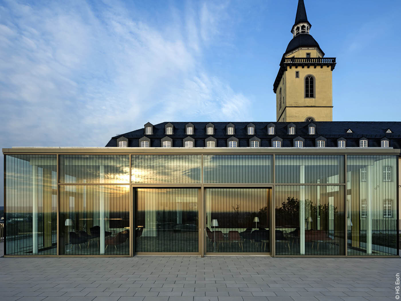 Vogelschutzglas am Kloster Michaelsberg in Siegburg