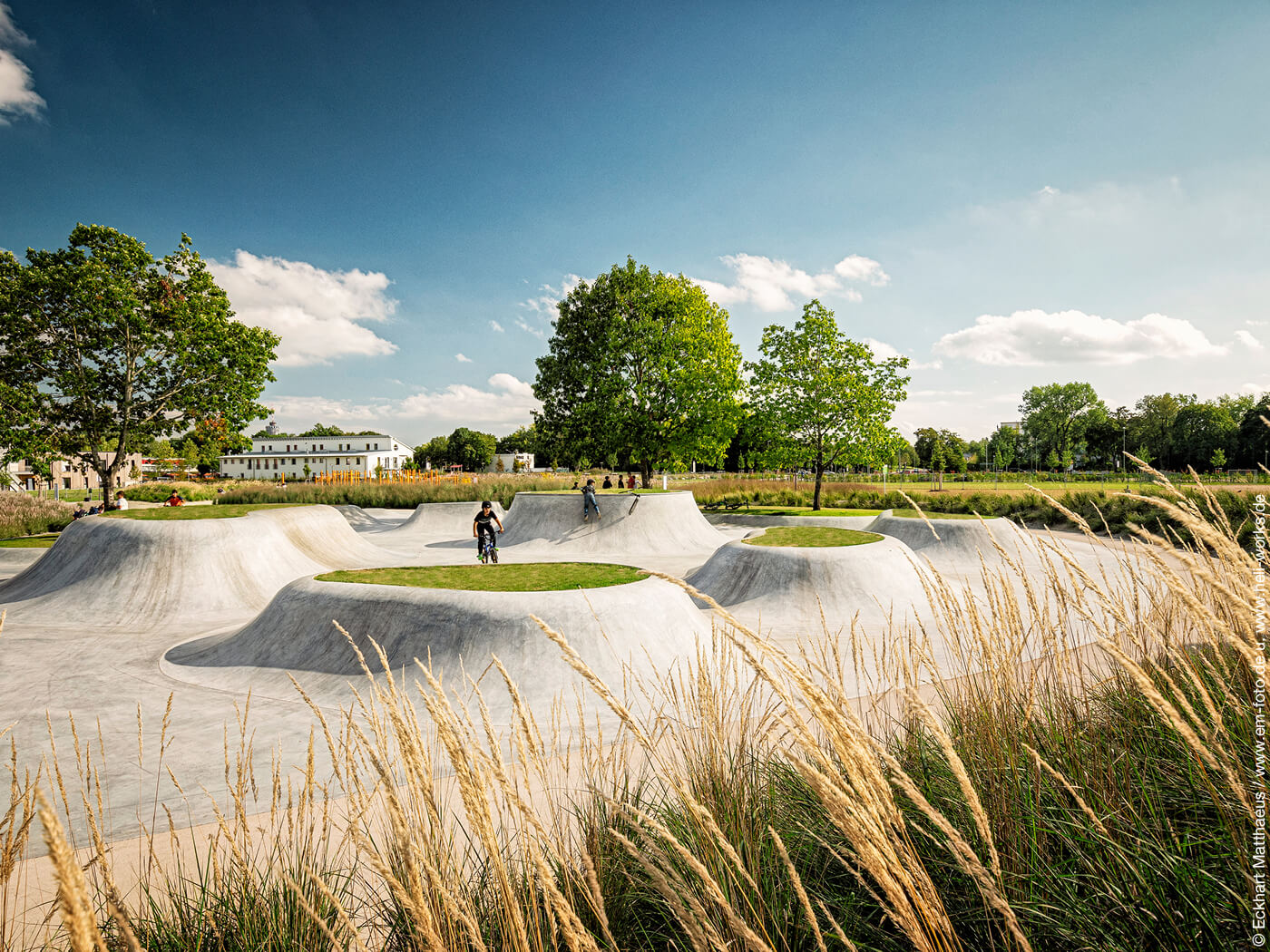 Parkgestaltung für sportliche Aktivitäten im Reesepark