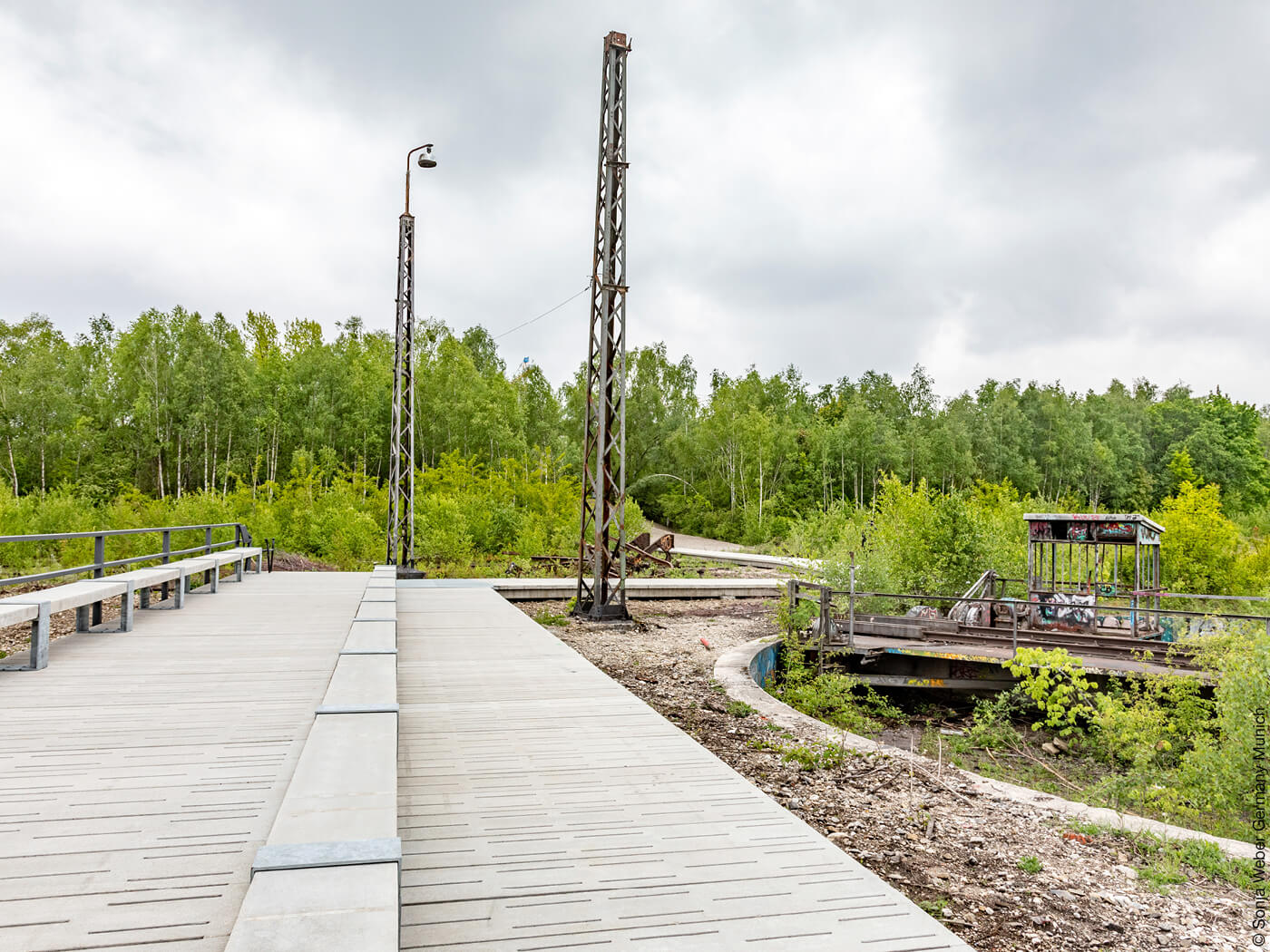 Das ehemalige Bahnbetriebswerk in Baumkirchen