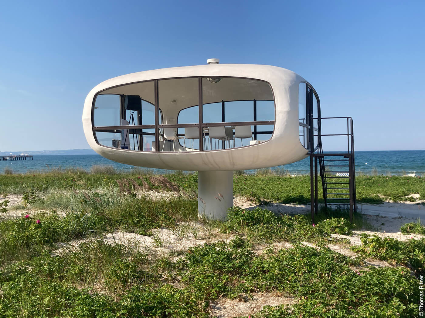 Ehemaliger Rettungsturm der Strandwache, Ostseebad Binz, Ulrich Müther