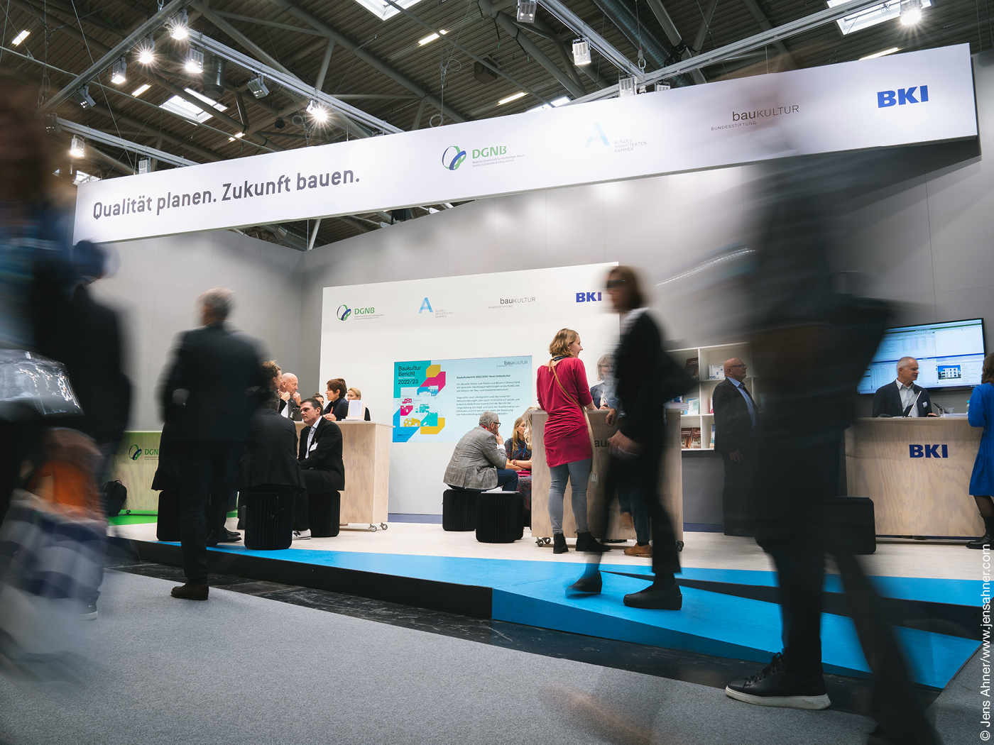 Messestand der Bundesarchitektenkammer und ihrer Partner auf der Expo Real