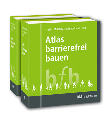Cover zwei Bände Atlas barrierefrei bauen