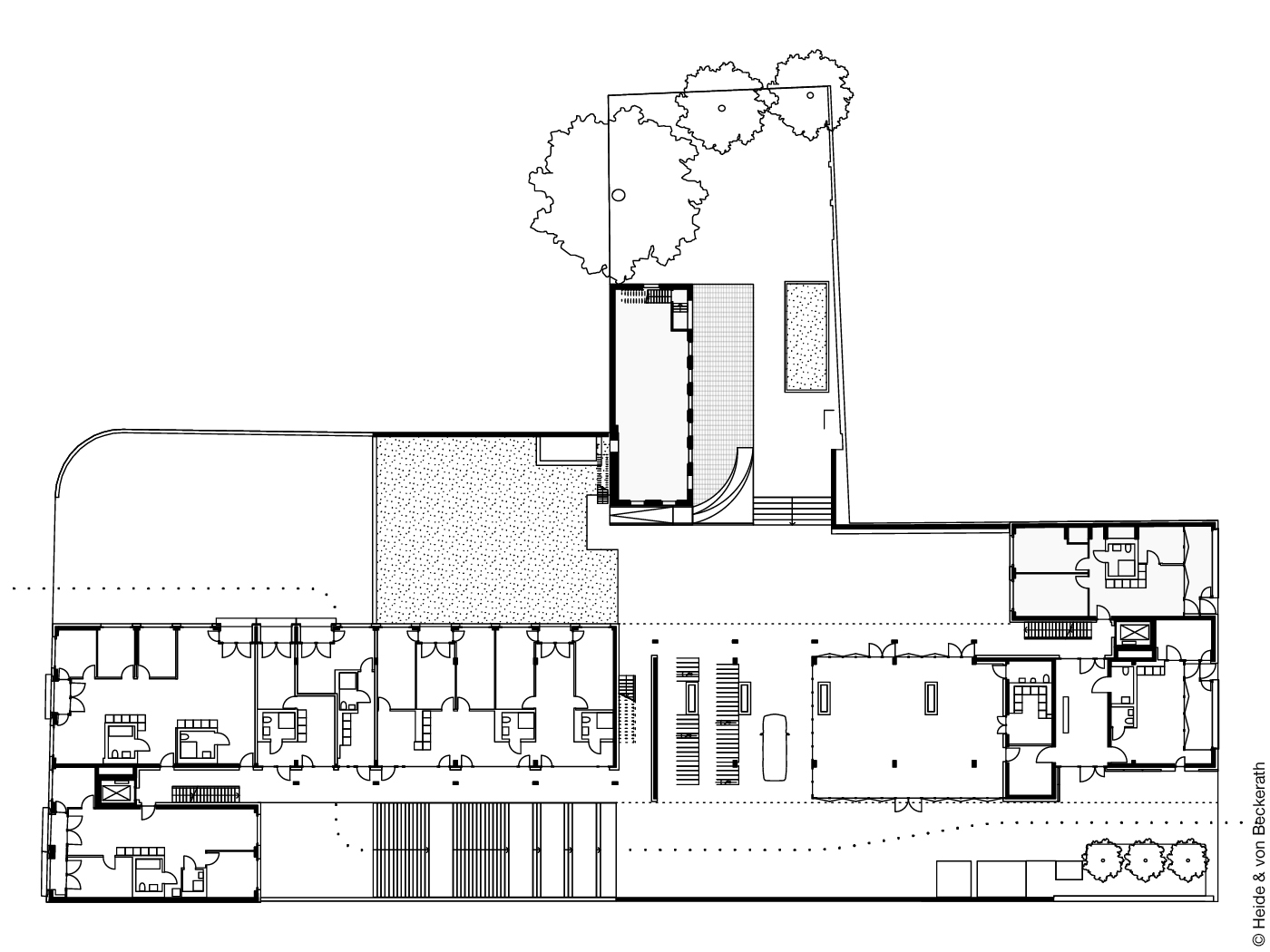 Grundriss Spiegelfabrik in Fürth