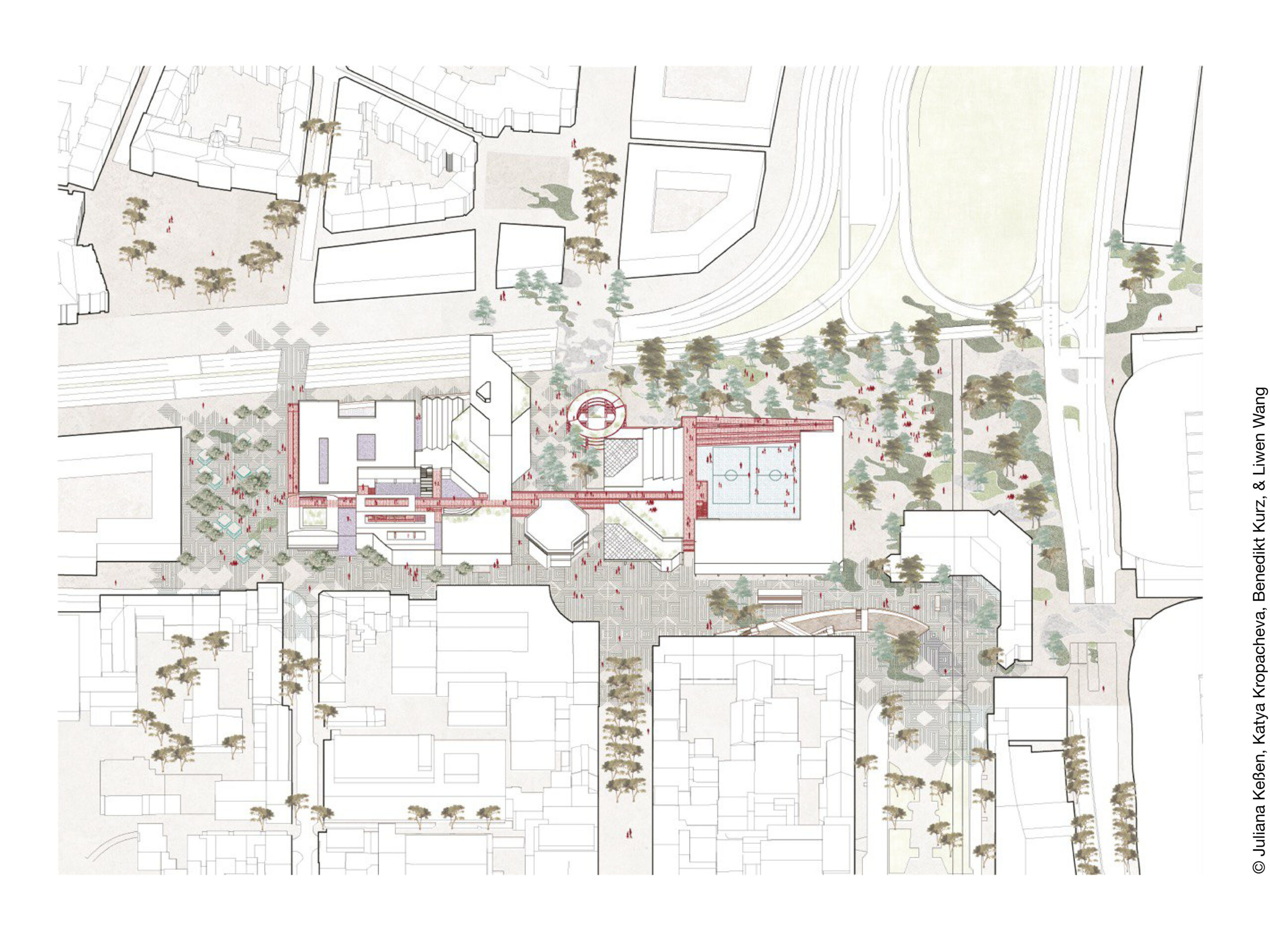 Lageplan Ludwigshafen mit Rathaus Center