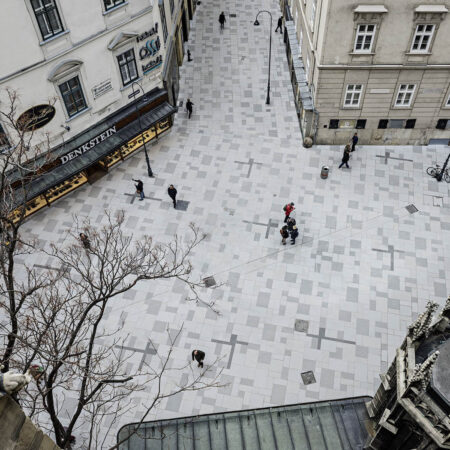 Blick auf den Stephansplatz in Wien