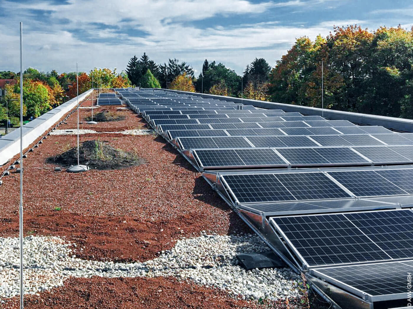 Solaranlage auf einem Dach