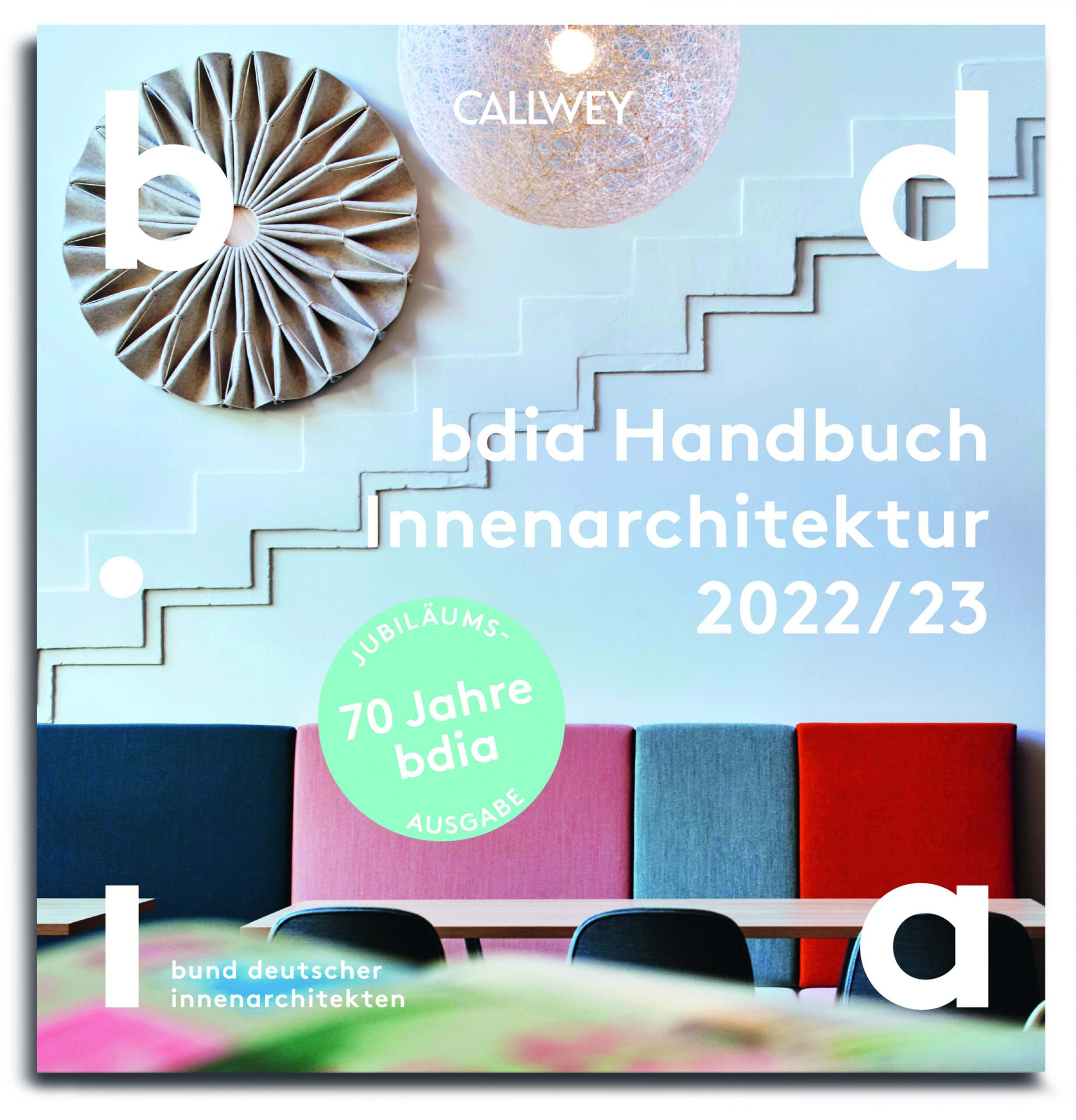 Cover bdia Handbuch Innenarchitektur 2022/23