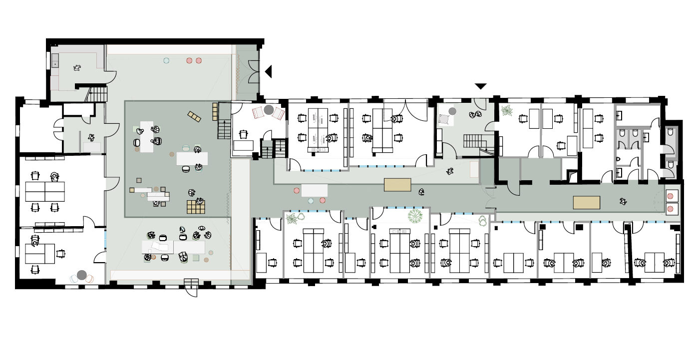 Grundriss Büro Carlsen Verlag