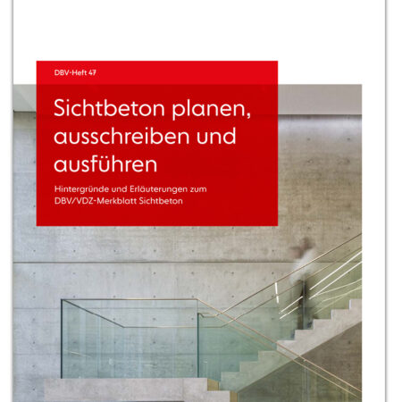 Cover des Ratgebers Sichtbeton planen, ausschreiben und ausführen