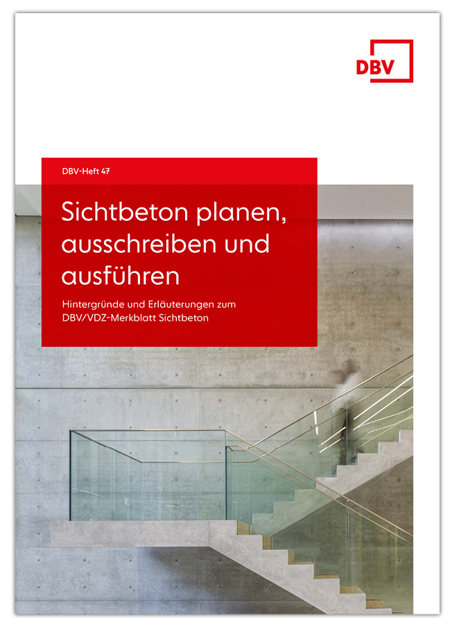 Cover des Ratgebers Sichtbeton planen, ausschreiben und ausführen