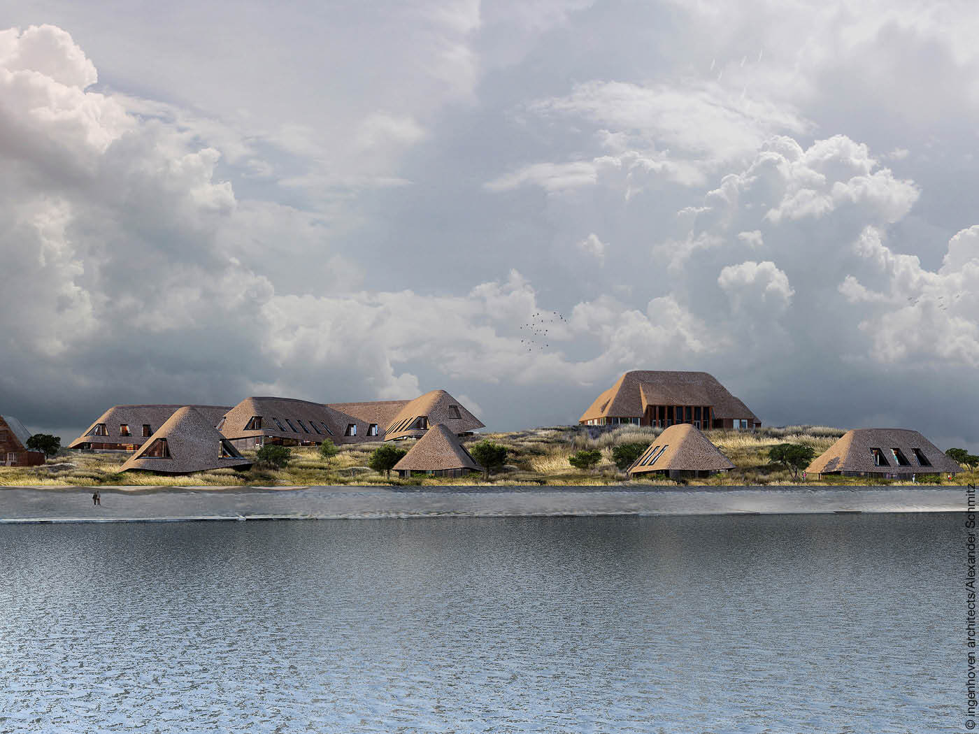 Rendering des Health-Resort „Lanserhof“ auf Sylt