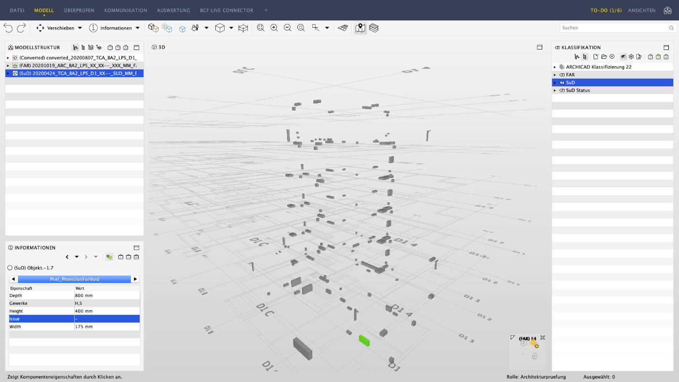 Durchbrüche in BIM Modell