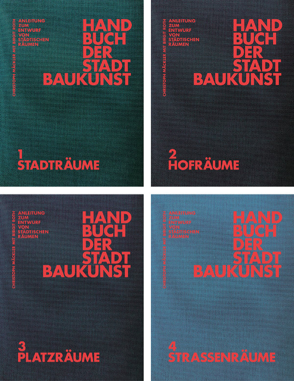 Vier Bände Handbuch für Stadtbaukunst