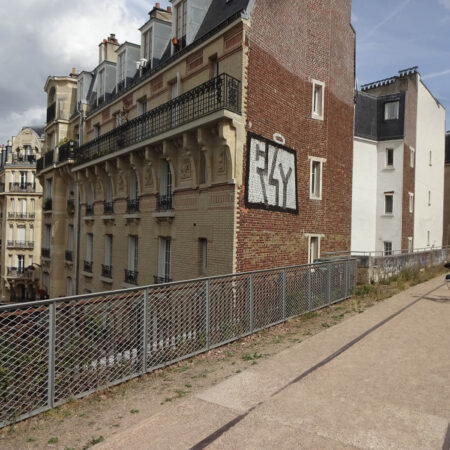 stillgelegte Bahnstrecke in Paris