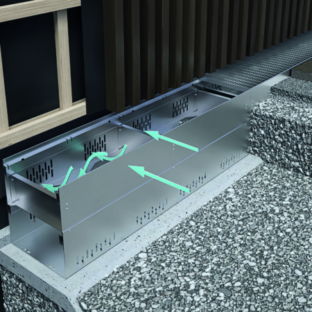 Wasserableitungssystem Steelflex Air von Hauraton