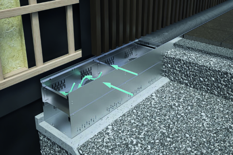 Wasserableitungssystem Steelflex Air von Hauraton