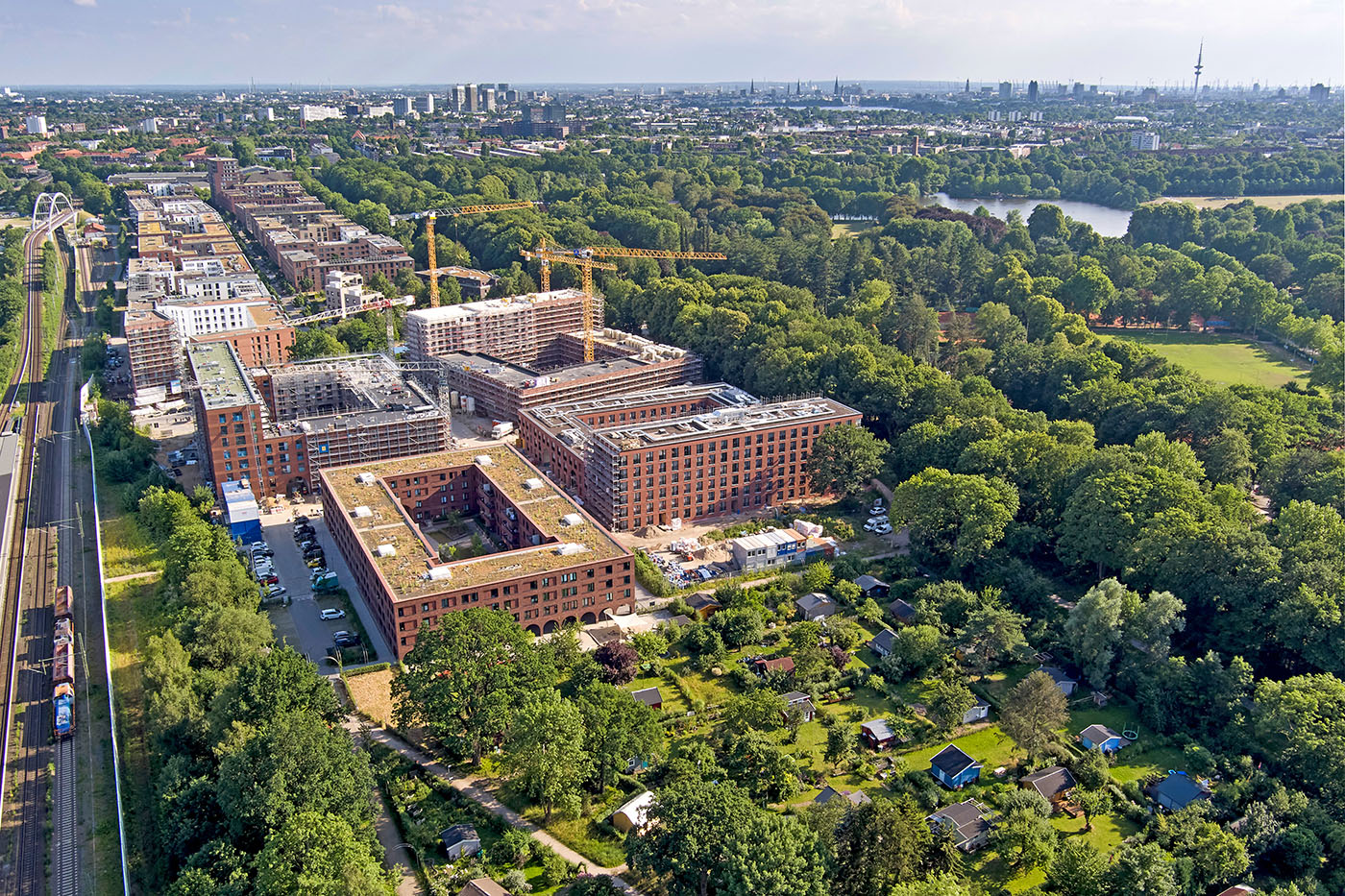 Das Pergolenviertel zwischen Kleingärten und Park