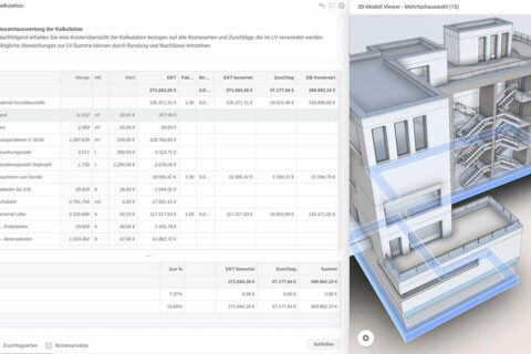 Nova AVA mit neuer BIM-Funktion