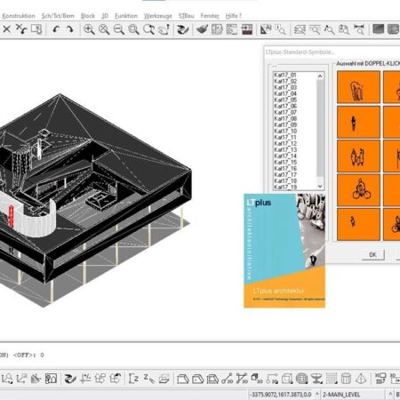 Screenshot aus der Software LTplus CAD