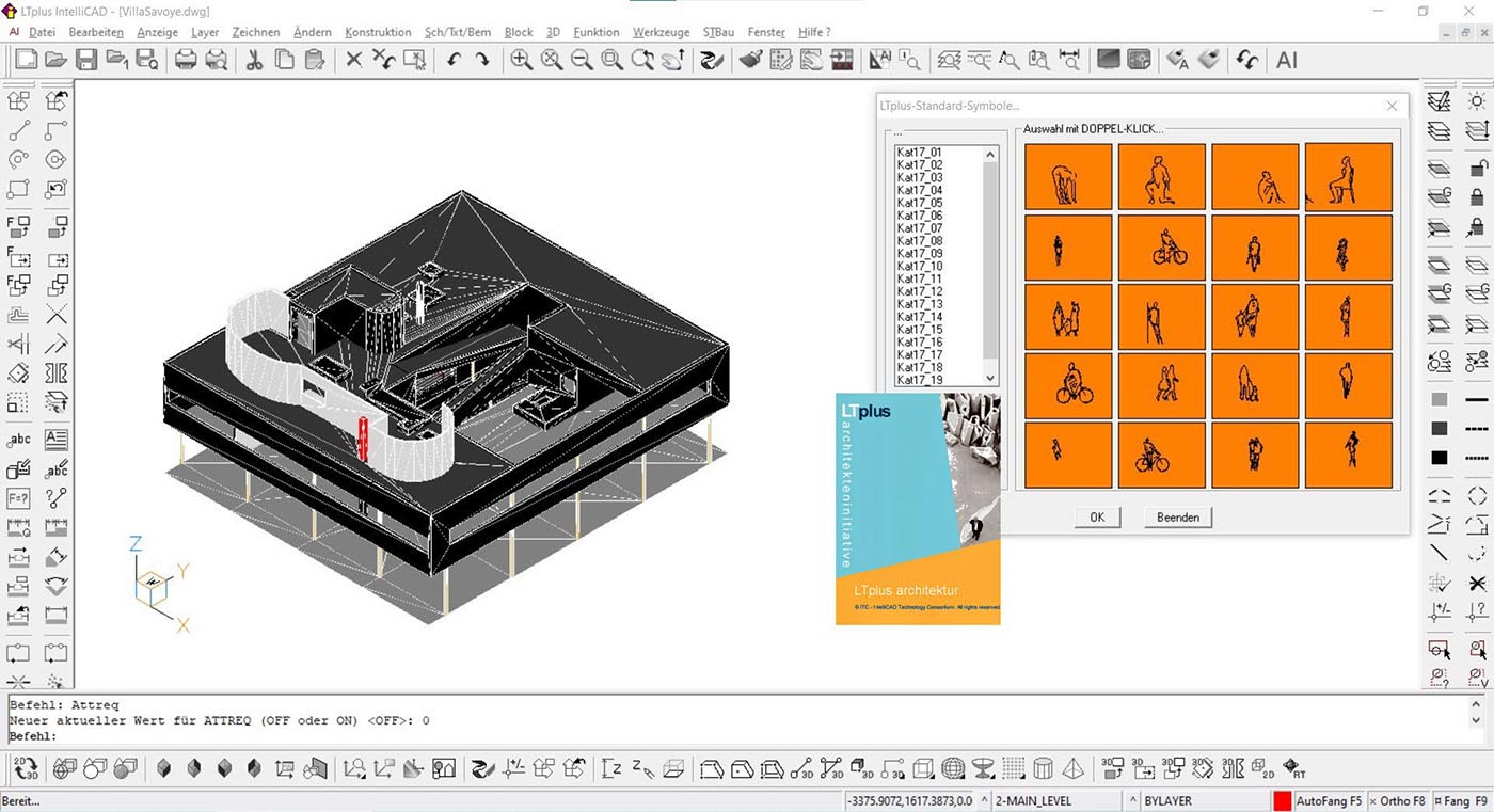 Screenshot aus der Software LTplus CAD