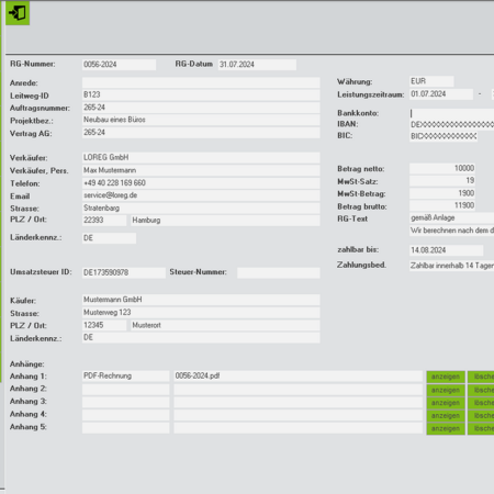 Modul RP-Pro XRechnung