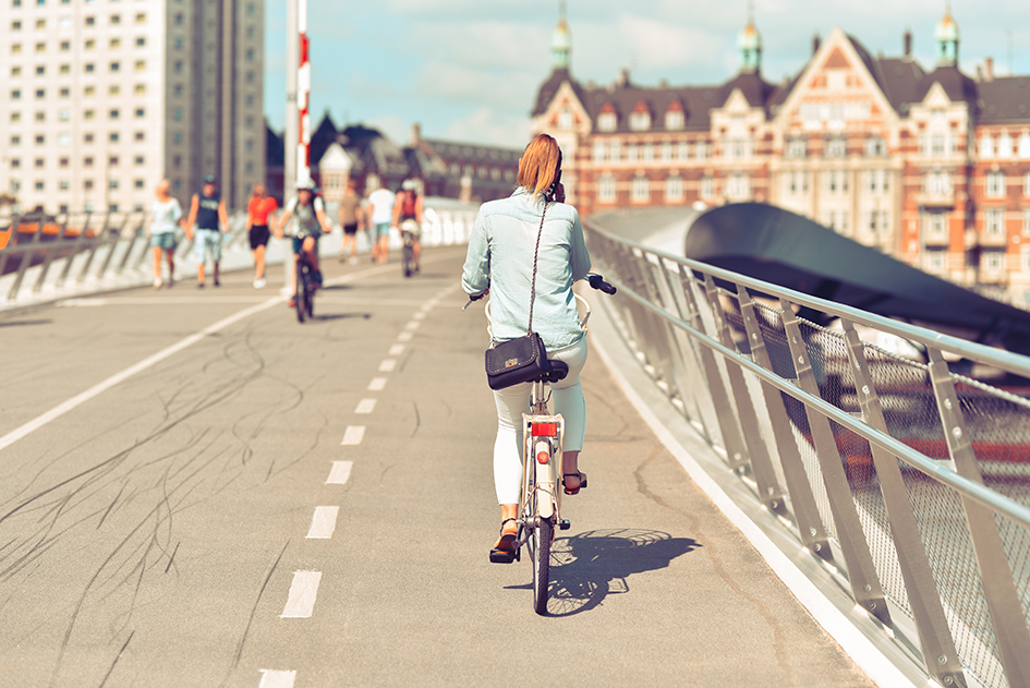 Fahrad- und Fußgängerbrücke in Kopenhagen