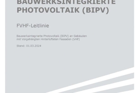 Leitlinie Bauwerksintegrierte Photovoltaik (BIPV)