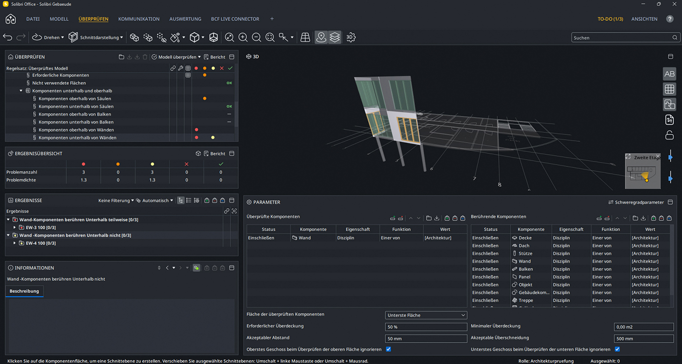 Screenshot der neuen BIM-Modellprüfungs-Software „Office 24.9.0“ von Solibri