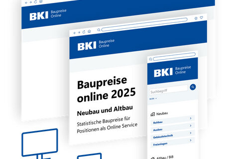 BKI Baupreise Online in Mobilversion